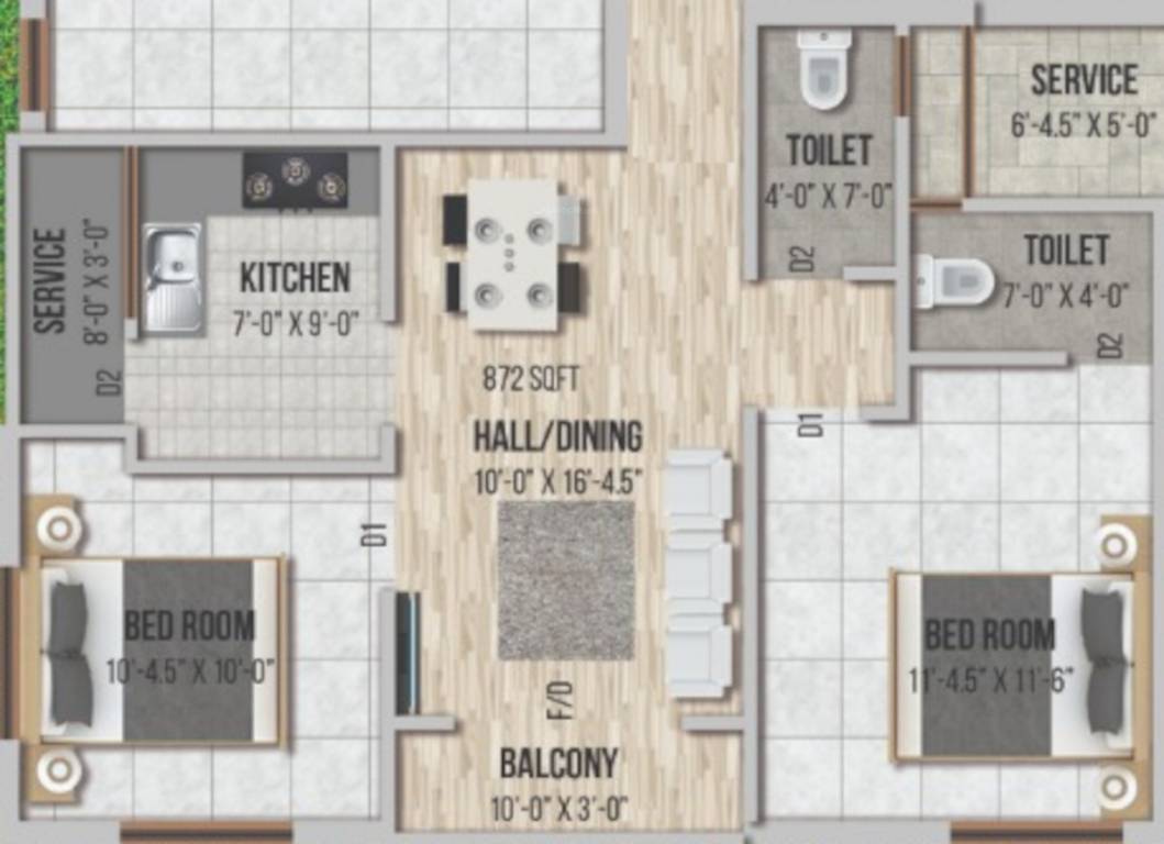  thiara homes Floor Plan Floor Plan