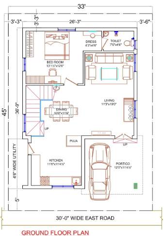  vaarahi praveens hynora Floor Plan Ground Floor Plan