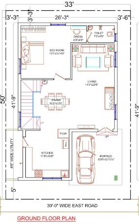  vaarahi praveens hynora Floor Plan Ground Floor Plan