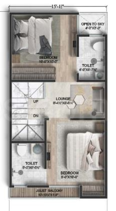 First Floor Plan the kothi phase 1 Floor Plan First Floor Plan