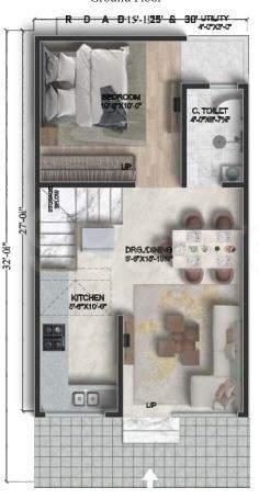  the kothi phase 1 Floor Plan Ground Floor Plan