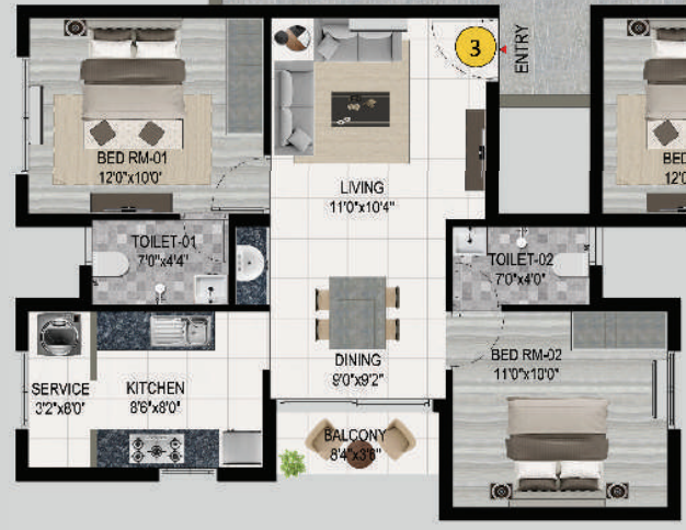 Floor Plan  le paradise Floor Plan Floor Plan