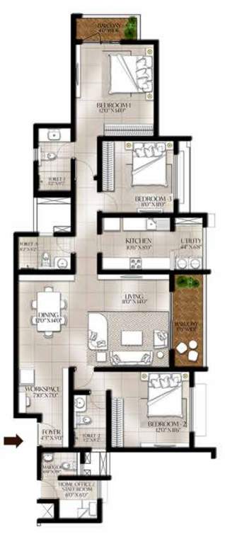 meridian park phase i the prestige city Floor Plan Floor Plan