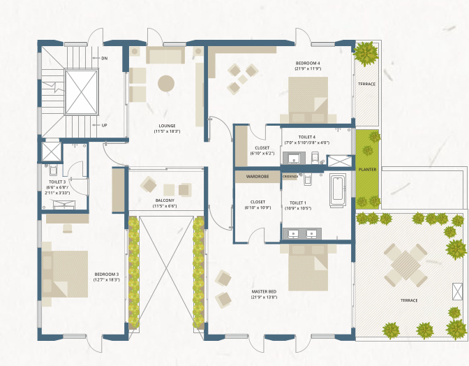  the villas phase 1 Floor Plan First Floor Plan