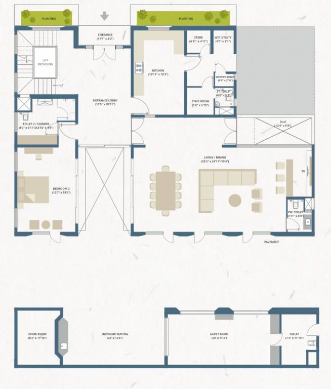  the villas phase 1 Floor Plan Ground Floor Plan