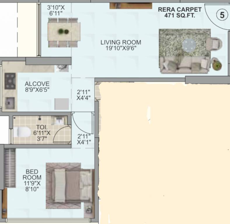  om dhanlaxmi heights Floor Plan Floor Plan