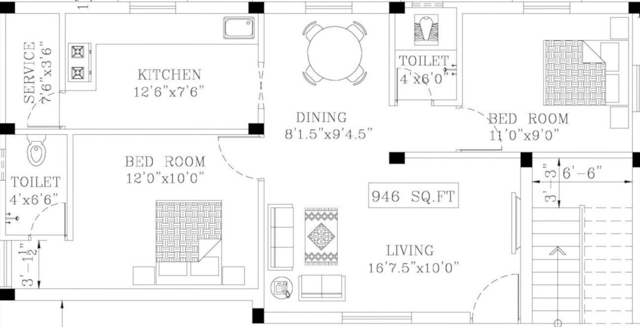  sri venkateswara flats Floor Plan Floor Plan