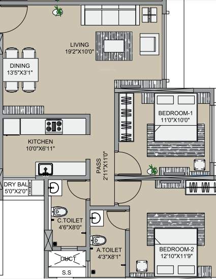  solitaire aawas Floor Plan Floor Plan
