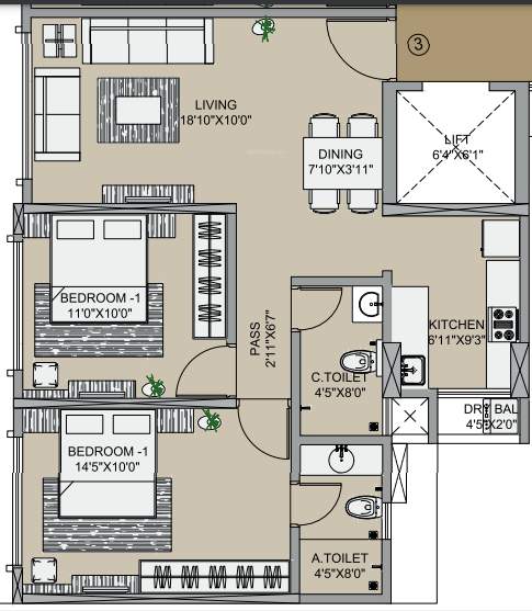  solitaire aawas Floor Plan Floor Plan