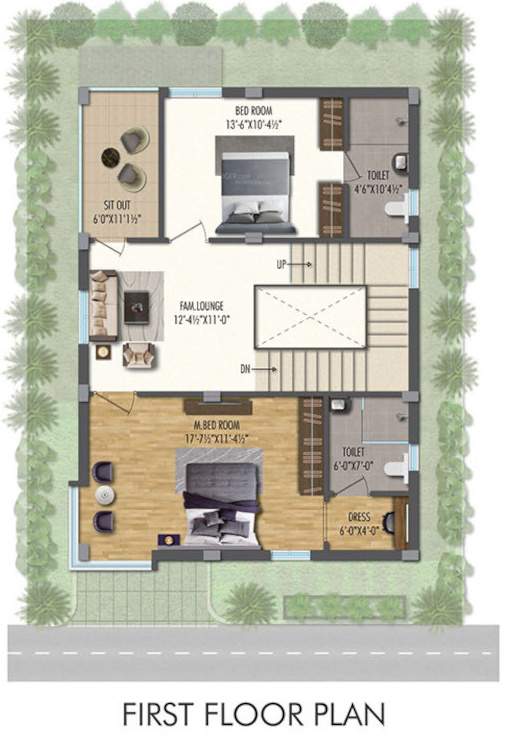  praveens nature phase ii Floor Plan First Floor Plan
