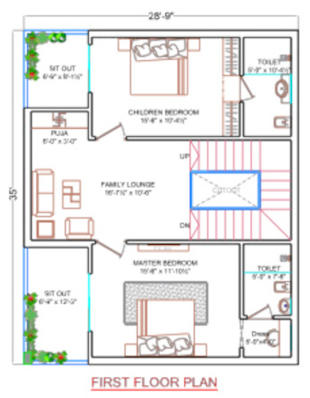  praveens nature phase ii Floor Plan First Floor Plan