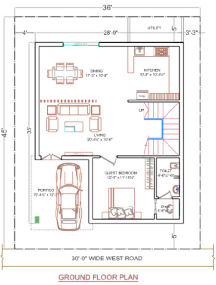  praveens nature phase ii Floor Plan Ground Floor Plan