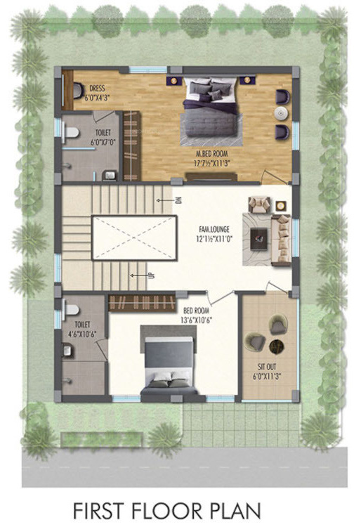  praveens nature phase ii Floor Plan First Floor Plan