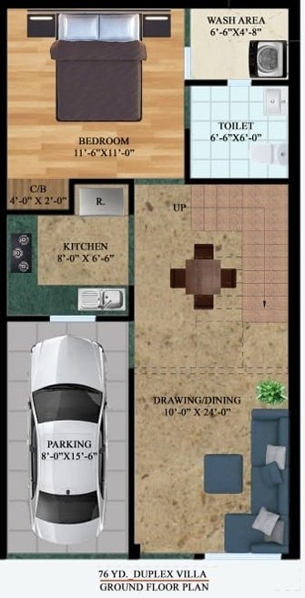 greno green residency Floor Plan Ground Floor Plan