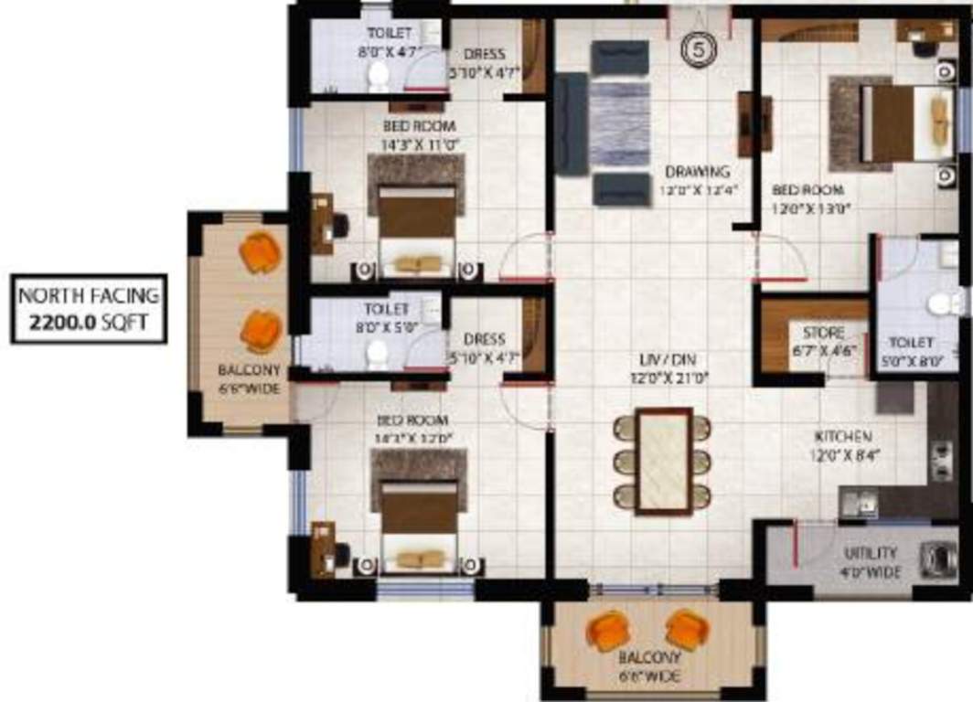  sindhu fortune heights Floor Plan Floor Plan