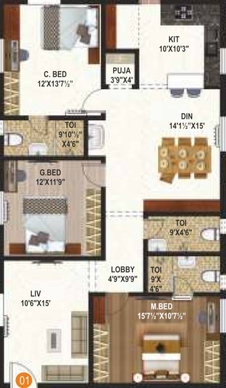  anantha vayun meadows Floor Plan Floor Plan