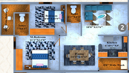  anjani residency Floor Plan Floor Plan