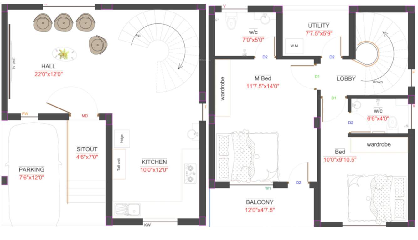  pammal independent villa Floor Plan Floor Plan