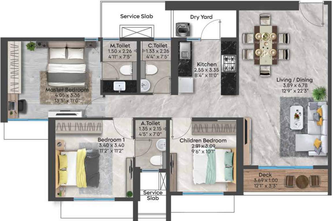  building no 3 wing c aquila Floor Plan Floor Plan