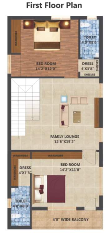  venkateswara villas Floor Plan First Floor Plan