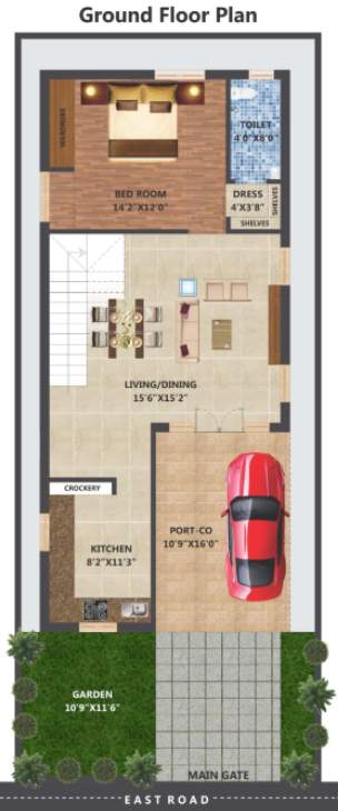  venkateswara villas Floor Plan Ground Floor Plan