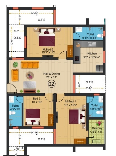  sree-daksha-olivia Floor Plan Floor Plan