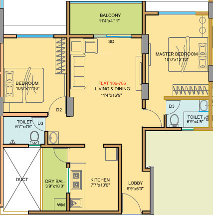  residency Floor Plan Floor Plan