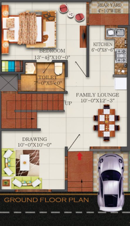green villa 2 Floor Plan Ground Floor Plan