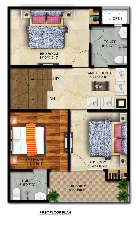  vihaan villa Floor Plan First Floor Plan