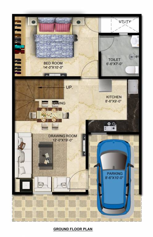 vihaan villa Floor Plan Ground Floor Plan