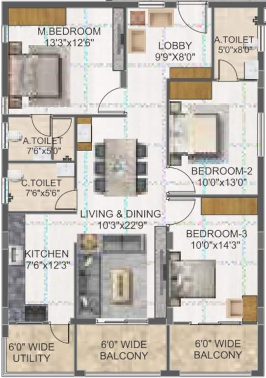 svc indraprastha Floor Plan Floor Plan