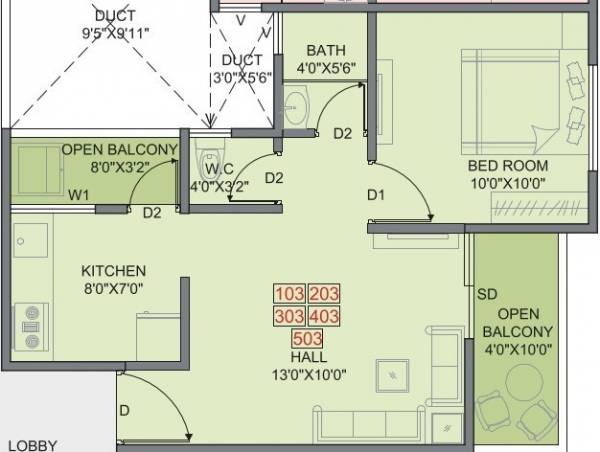  sai-vishwa-a-wing Floor Plan Floor Plan