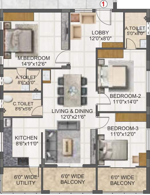  svc indraprastha Floor Plan Floor Plan