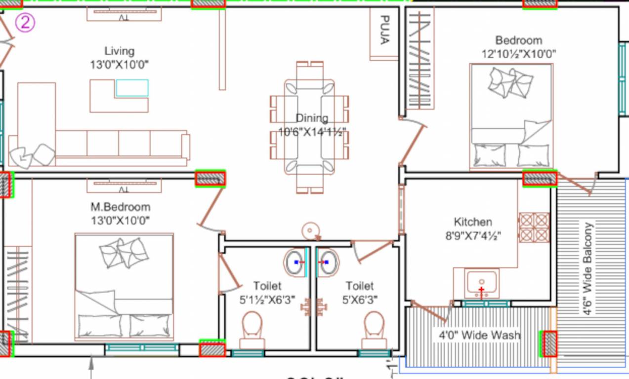  sai kiran residency Floor Plan Floor Plan