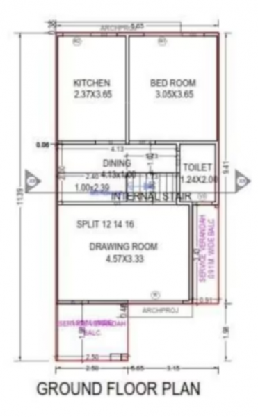  krishna-2 Floor Plan Ground Floor Plan