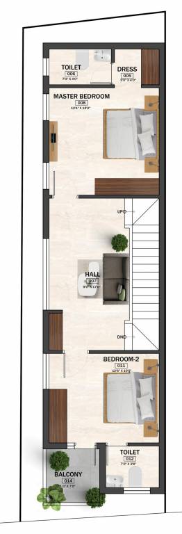  orchid villa Floor Plan First Floor Plan