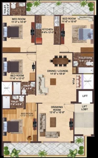 4s-aradhya-homes Floor Plan Floor Plan