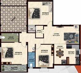  sai-varalakshmi-flats Floor Plan Floor Plan