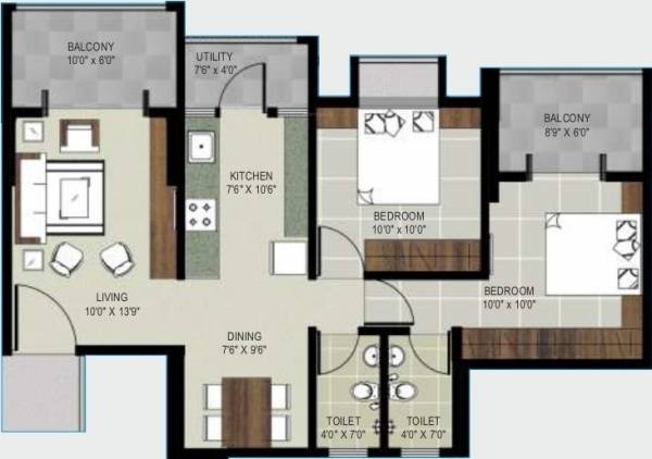  krishna-pranit-apartment Floor Plan Floor Plan