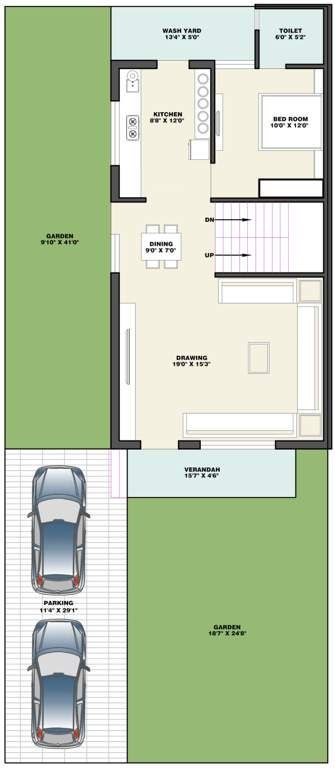  kings villa 2 Floor Plan Ground Floor Plan