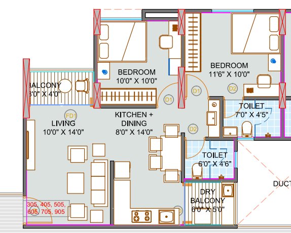  county phase iv wing i Floor Plan Floor Plan