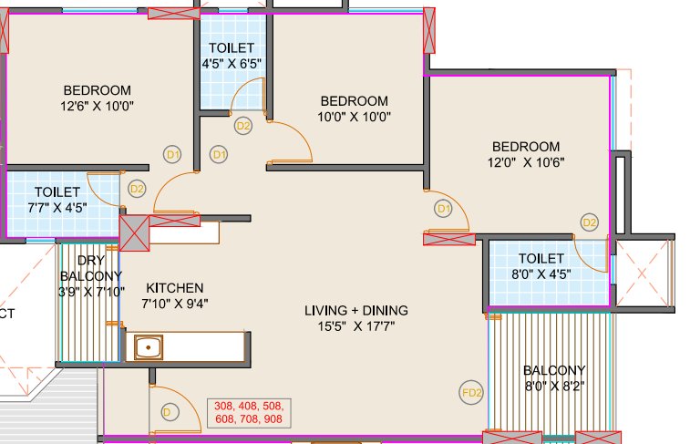  county phase iv wing i Floor Plan Floor Plan