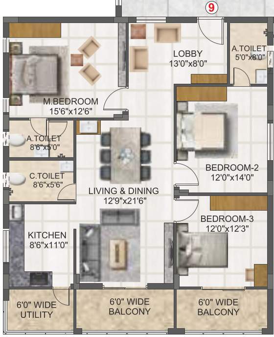  svc indraprastha Floor Plan Floor Plan