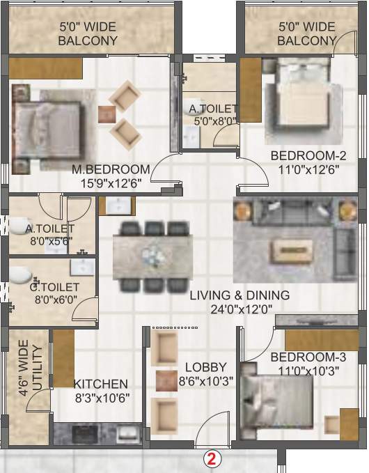  svc indraprastha Floor Plan Floor Plan