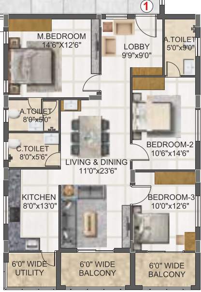  svc indraprastha Floor Plan Floor Plan