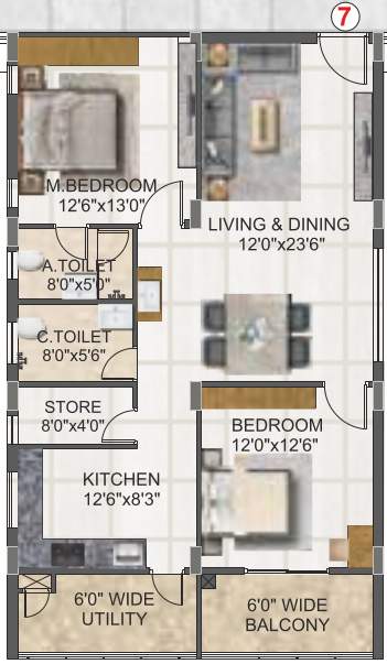  svc indraprastha Floor Plan Floor Plan