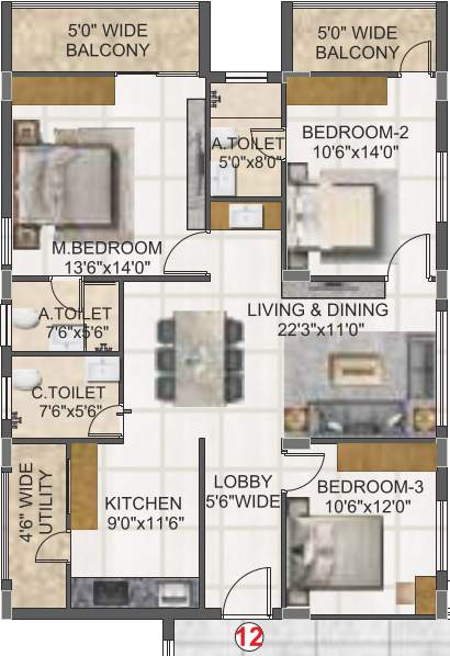  svc indraprastha Floor Plan Floor Plan