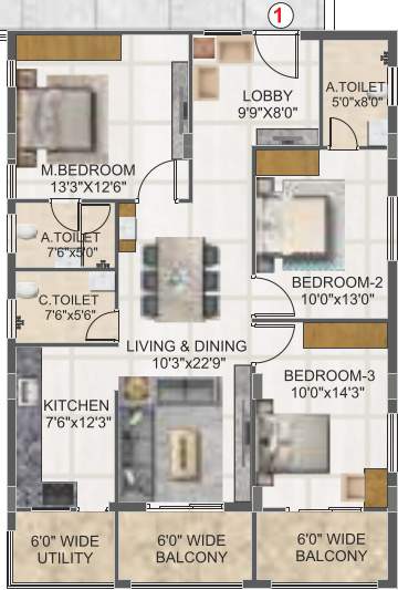  svc indraprastha Floor Plan Floor Plan