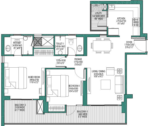  godrej woods Floor Plan Floor Plan