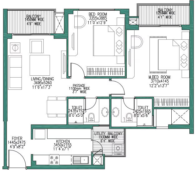 Floor Plan  godrej woods Floor Plan Floor Plan